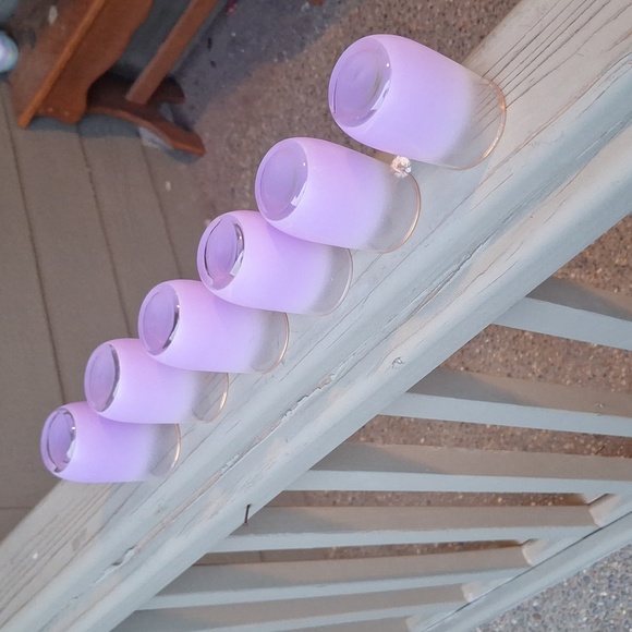 MCM VTG Blendo purple frosted glass 7 piece set 💜 - Picture 8 of 8